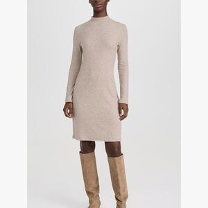 Vince Women's Rib Long Sleeve Short Dress XS